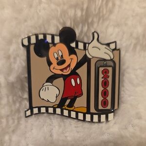 Disney Mickey Mouse 2000 Pin - Red, Black, and White